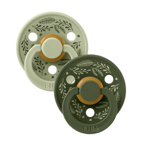 Bibs HOLIDAY 2pak str 2 - Holiday Leaf Sage/Hunter Green-sutter-Bibs-Ollifant.dk
