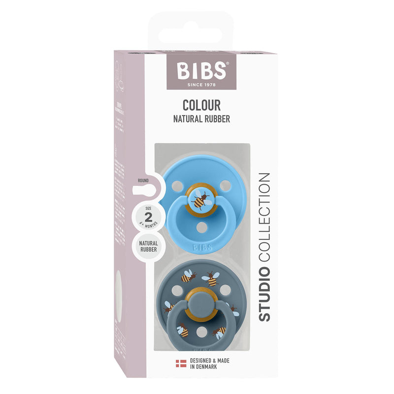 BIBS - STUDIO 2-pak str 2 - Bumblebee Breeze Mix-sutter-Bibs-Ollifant.dk