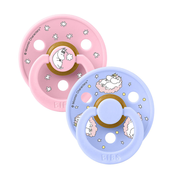 Bibs X Moomin 2pak str 1 - Dreaming Baby Pink mix-sutter-Bibs-Ollifant.dk