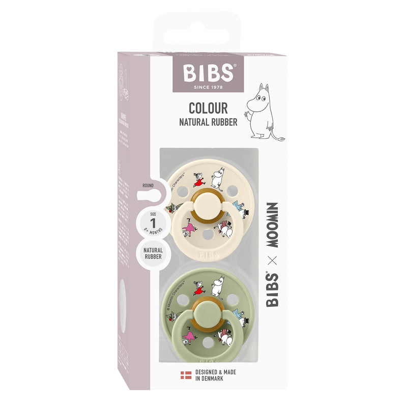 Bibs X Moomin 2pak str 1 - Friends Ivory mix-sutter-Bibs-Ollifant.dk