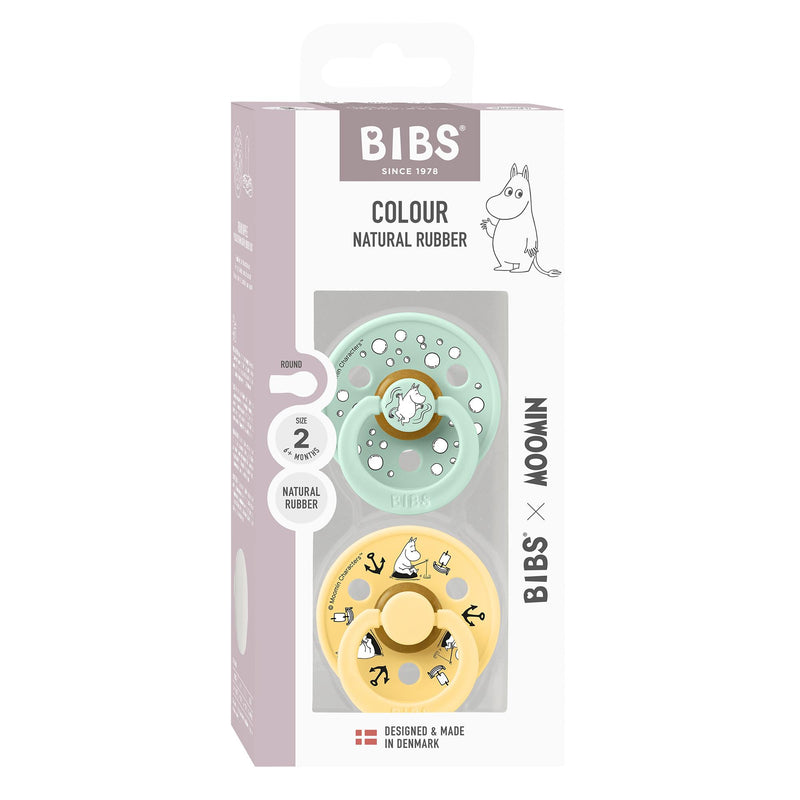 Bibs X Moomin 2pak str 2 - Sailing Nordic Mint mix-sutter-Bibs-Ollifant.dk