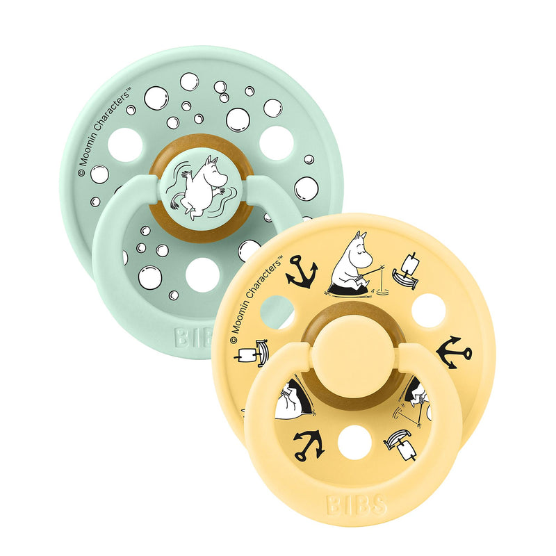 Bibs X Moomin 2pak str 2 - Sailing Nordic Mint mix-sutter-Bibs-Ollifant.dk