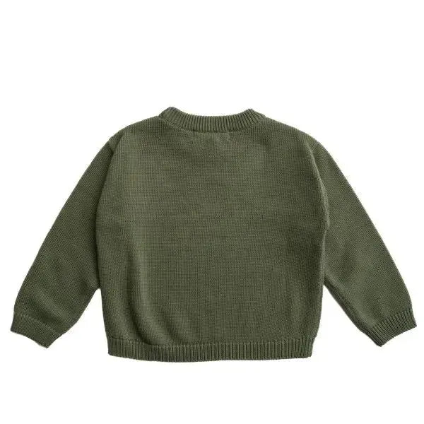 Hanevild Sweater PALLE - Olive-Sweater-Hanevild-Ollifant.dk