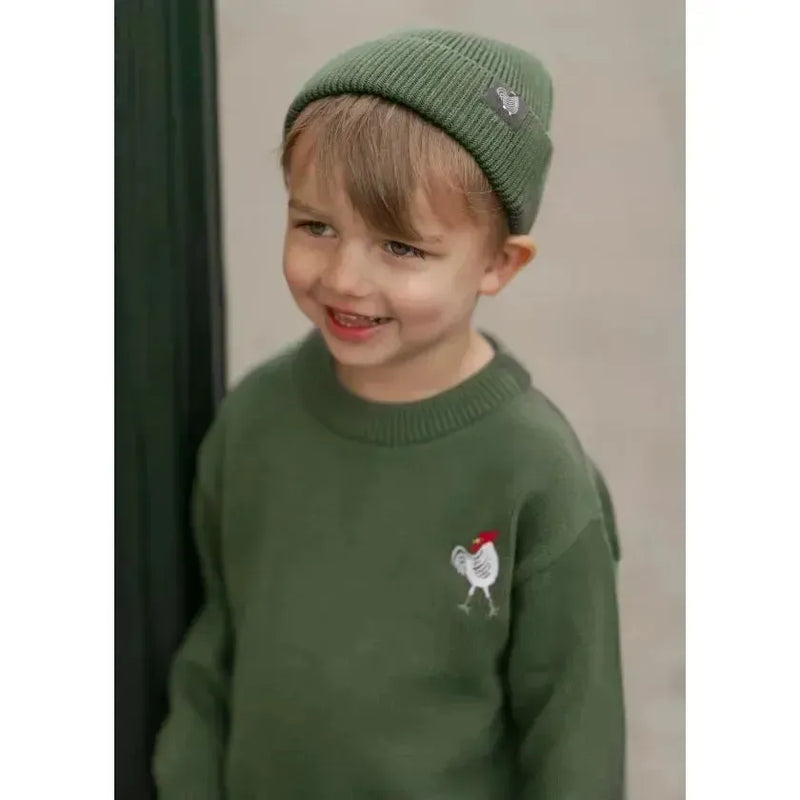 Hanevild Sweater PALLE - Olive-Sweater-Hanevild-Ollifant.dk