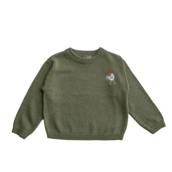 Hanevild Sweater PALLE - Olive-Sweater-Hanevild-Ollifant.dk