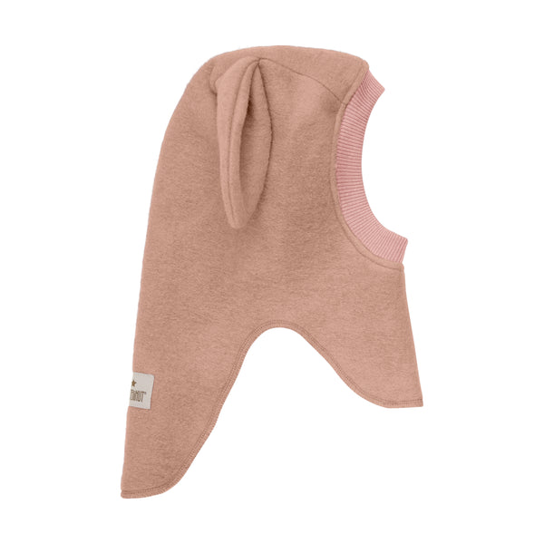 HutteliHut Balaclava m. ører 2lags - Rose Melange-Huer-Huttelihut-Ollifant.dk