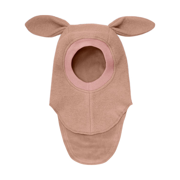 HutteliHut Balaclava m. ører 2lags - Rose Melange-Huer-Huttelihut-Ollifant.dk