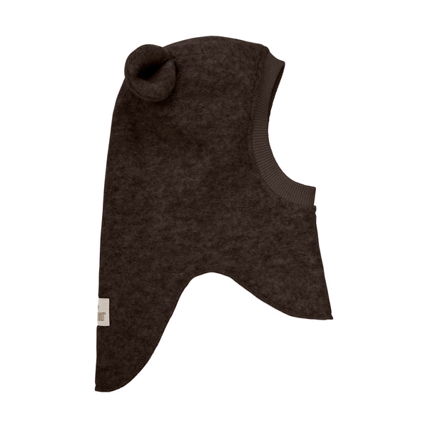 HutteliHut Balaclava M. ører - Dark Brown Melange-Huer-Huttelihut-Ollifant.dk