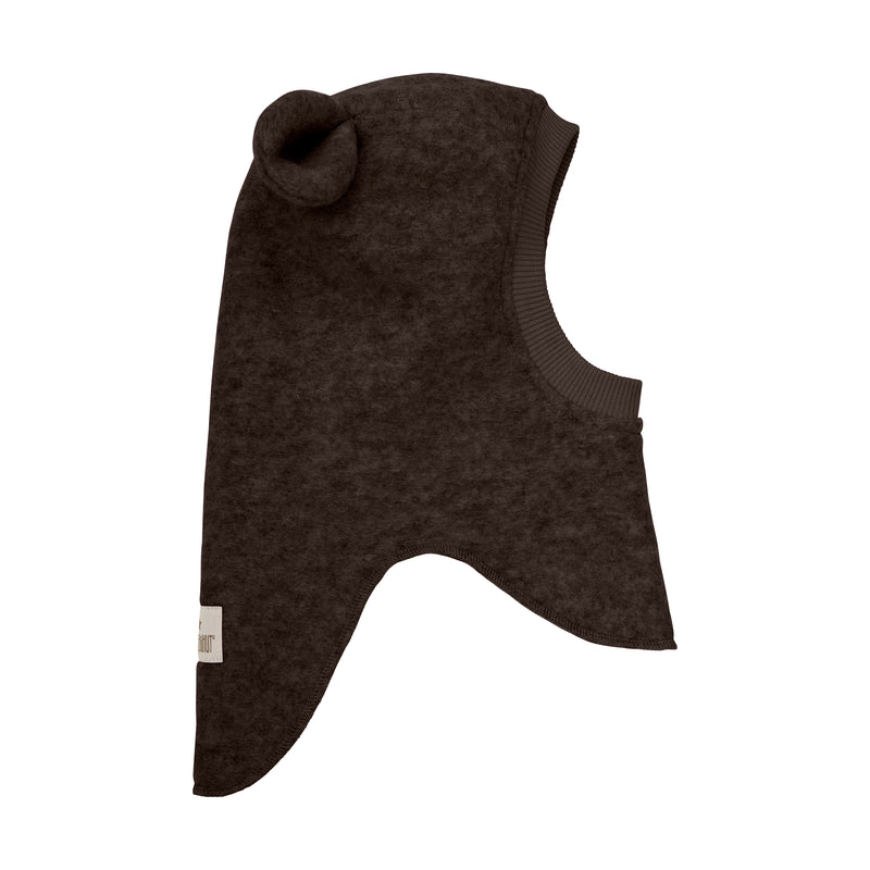 HutteliHut Balaclava M. ører - Dark Brown Melange-Huer-Huttelihut-Ollifant.dk
