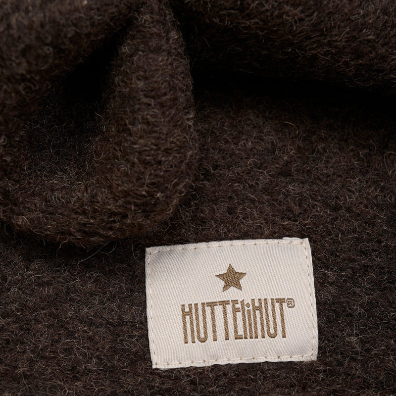 HutteliHut Balaclava M. ører - Dark Brown Melange-Huer-Huttelihut-Ollifant.dk
