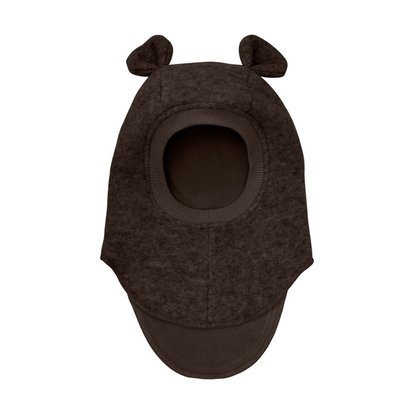 HutteliHut Balaclava M. ører - Dark Brown Melange-Huer-Huttelihut-Ollifant.dk