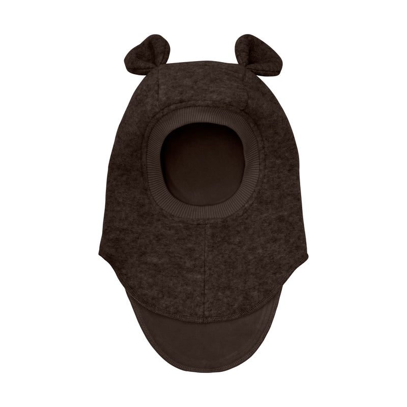 HutteliHut Balaclava M. ører - Dark Brown Melange-Huer-Huttelihut-Ollifant.dk