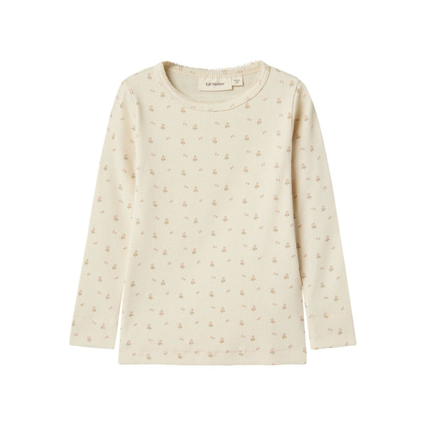 Lil'Atelier Bluse GAGO - Turtledove flower-Bluser-Lil'Atelier-Ollifant.dk