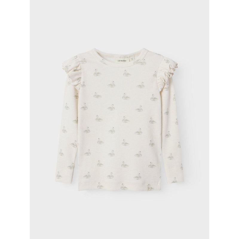Lil'Atelier Bluse GAVO EKO - Swan-bluse-Lil'Atelier-Ollifant.dk