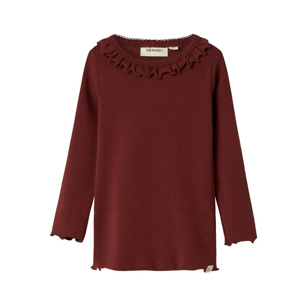 Lil'Atelier Bluse GAYO KOJ - Hot Chocolate-Bluser-Lil'Atelier-Ollifant.dk