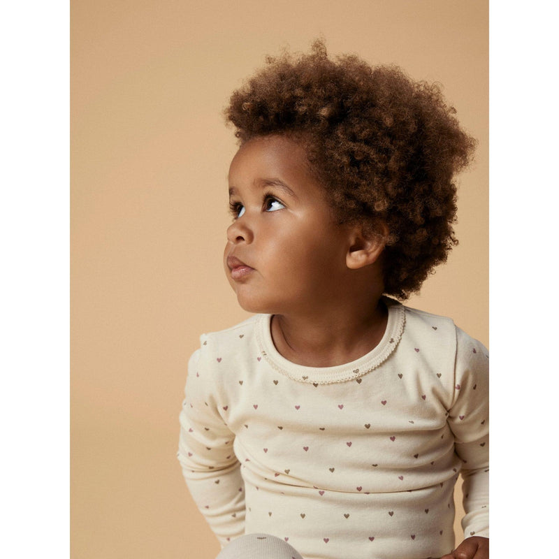 Lil'Atelier Bluse LALO TOG - Turtledove/Heart-bluse-Lil'Atelier-Ollifant.dk