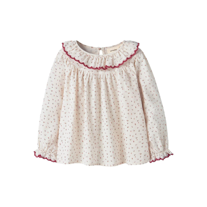 Lil'Atelier Bluse RASIA - Red Dhalia-bluse-Lil'Atelier-Ollifant.dk