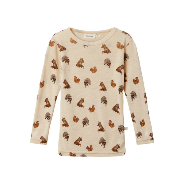 Lil'Atelier bluse ULD AOP - Sandshell-Bluser-Lil'Atelier-Ollifant.dk