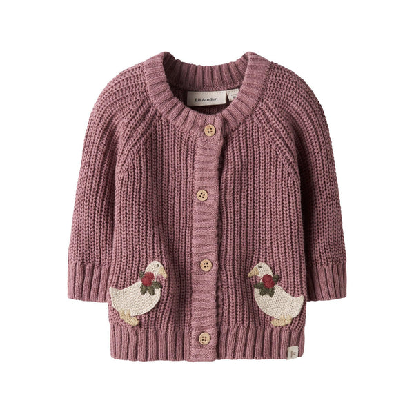 Lil'Atelier Cardigan EMLEN LAK - Nostalgia Rose-Cardigan-Lil'Atelier-Ollifant.dk