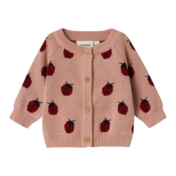 Lil'Atelier Cardigan FLULIO NOOS - Misty Rose-Cardigan-Lil'Atelier-Ollifant.dk