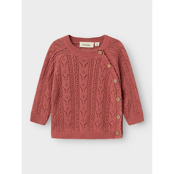 Lil'Atelier cardigan KAJSA - Withered rose-Cardigan-Lil'Atelier-Ollifant.dk