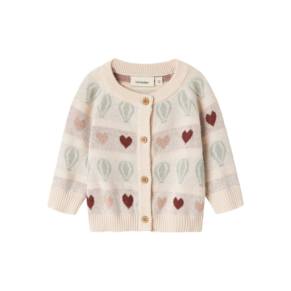 Lil'Atelier Cardigan LAMAI - Pastel Parchment-Cardigan-Lil'Atelier-Ollifant.dk