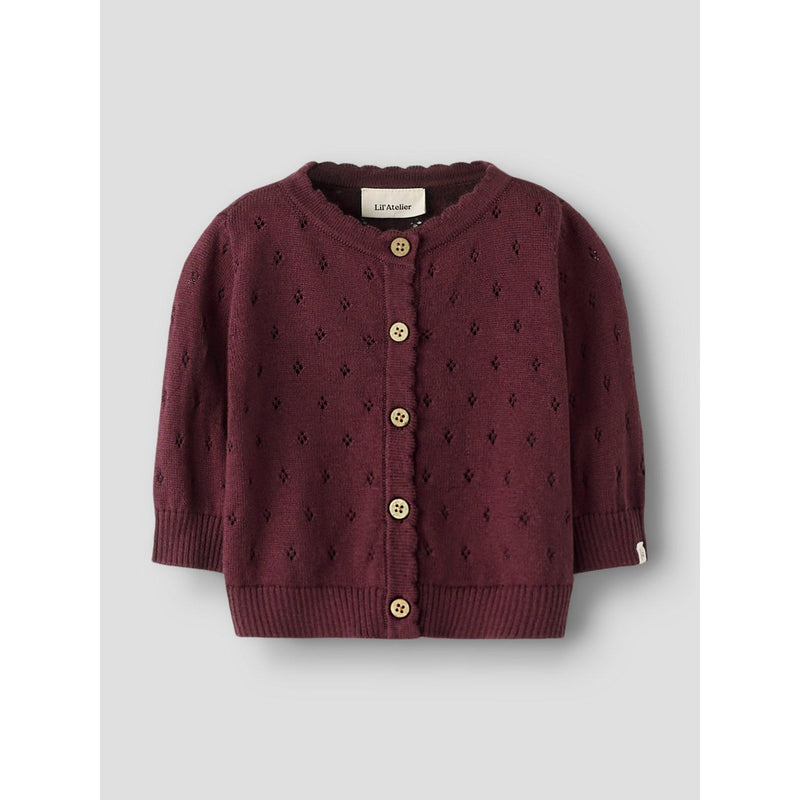 Lil'Atelier Cardigan NIMI - Catawba Grape-Cardigan-Lil'Atelier-Ollifant.dk