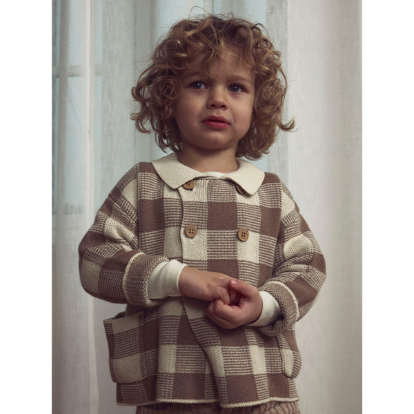 Lil'Atelier Cardigan ROBO - Sepia Tint-Cardigan-Lil'Atelier-Ollifant.dk