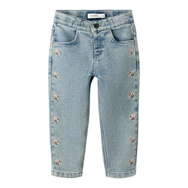 Lil'Atelier Jeans DARLEE - Flower EMB-Bukser-Lil'Atelier-Ollifant.dk