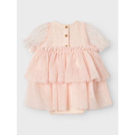 Lil'Atelier Kjole FRILLA - Peach Blush-Kjole-Lil'Atelier-Ollifant.dk