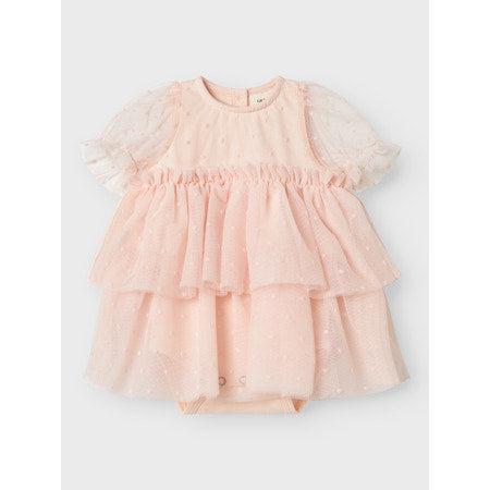 Lil'Atelier Kjole FRILLA - Peach Blush-Kjole-Lil'Atelier-Ollifant.dk