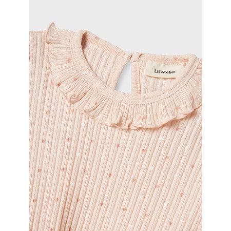 Lil'Atelier kjole HULLA HUA SS - Peach Blush-kjole-Lil'Atelier-Ollifant.dk
