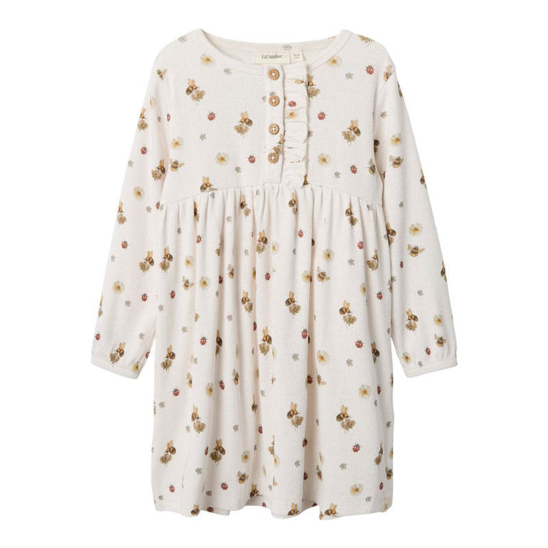 Lil'Atelier kjole LAVO EMI - Coconut Milk-Kjole-Lil'Atelier-Ollifant.dk