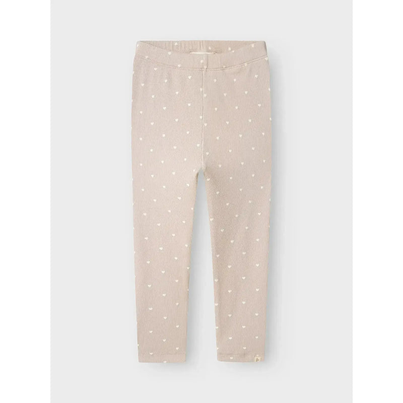 Lil'Atelier Leggings GAGO NOOS - Gray Morn Heart-Leggings-Lil'Atelier-Ollifant.dk