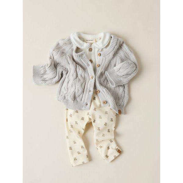 Lil'Atelier Leggings GAVO - Turtledove Teddy Bear-Leggings-Lil'Atelier-Ollifant.dk
