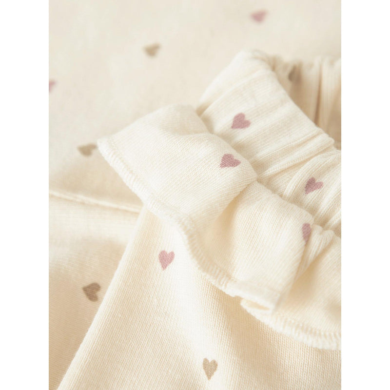 Lil'Atelier Leggings LALO TAI - Turtledove/Heart-Leggings-Lil'Atelier-Ollifant.dk
