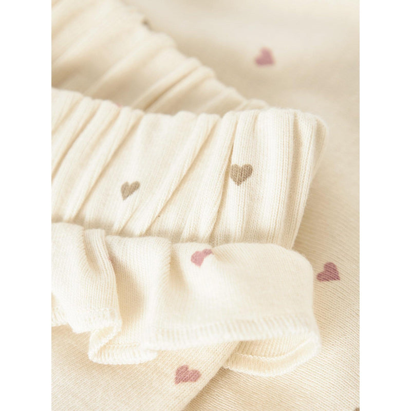 Lil'Atelier Leggings LALO TAI - Turtledove/Heart-Leggings-Lil'Atelier-Ollifant.dk