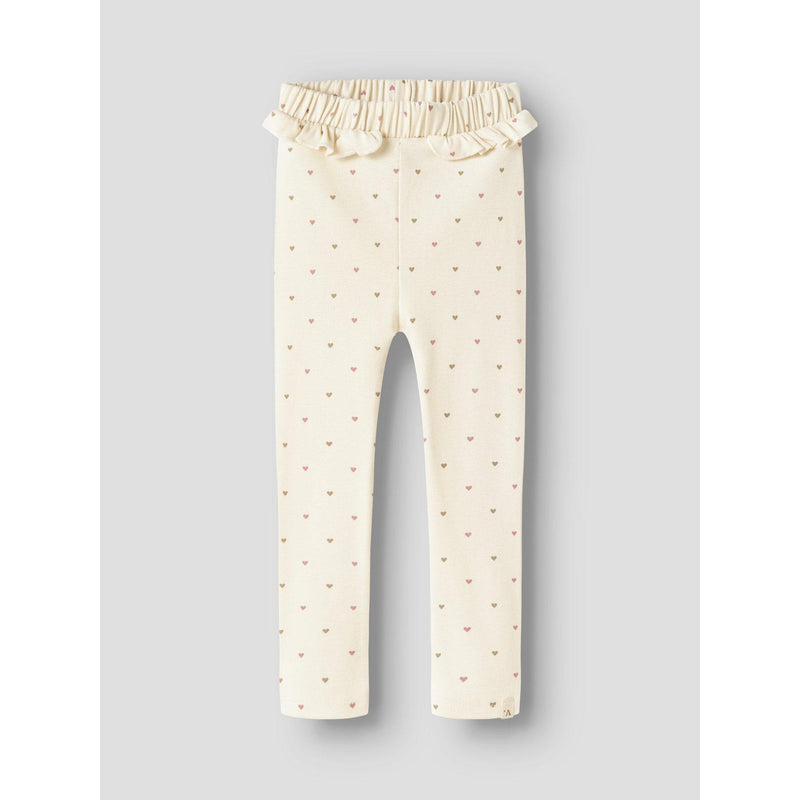 Lil'Atelier Leggings LALO TAI - Turtledove/Heart-Leggings-Lil'Atelier-Ollifant.dk