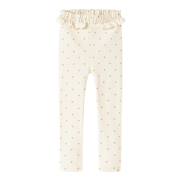 Lil'Atelier Leggings LALO TAI - Turtledove/Heart-Leggings-Lil'Atelier-Ollifant.dk