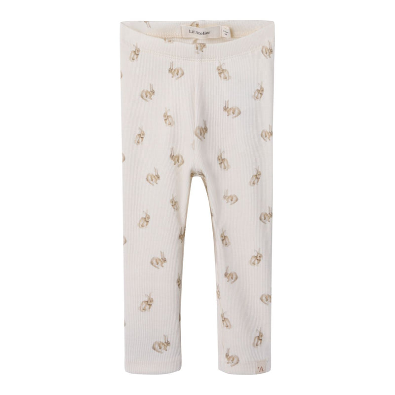Lil'Atelier Leggings LAVO EMO - Turtledove RABBIT-Leggings-Lil'Atelier-Ollifant.dk