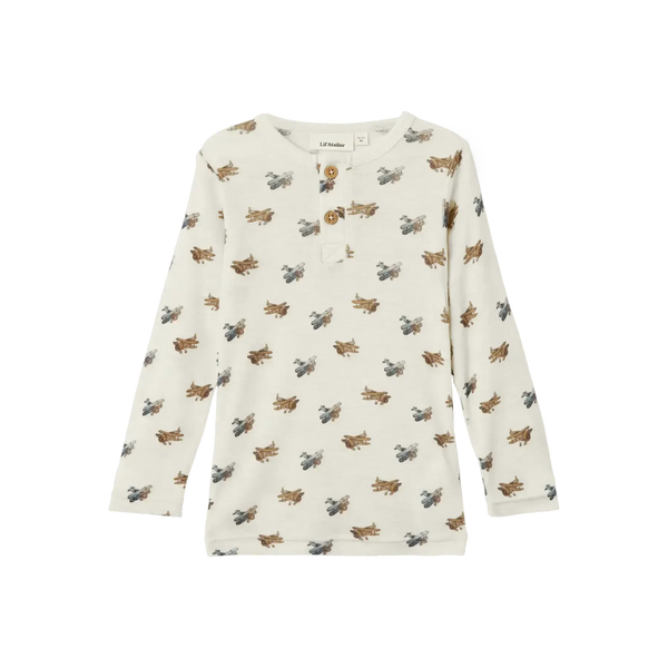 Lil'Atelier Leggings NALU ULD - Turtledove Fly-Bluser-Lil'Atelier-Ollifant.dk