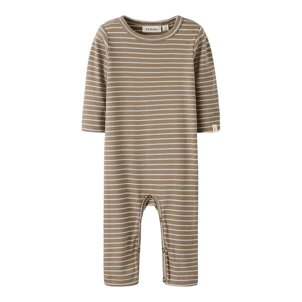 Lil'Atelier Natdragt GAGO - Sepia Tint Stripes-Nattøj-Lil'Atelier-Ollifant.dk