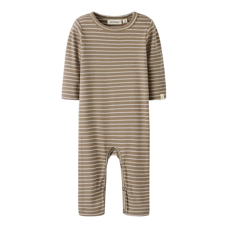 Lil'Atelier Natdragt GAGO - Sepia Tint Stripes-Nattøj-Lil'Atelier-Ollifant.dk