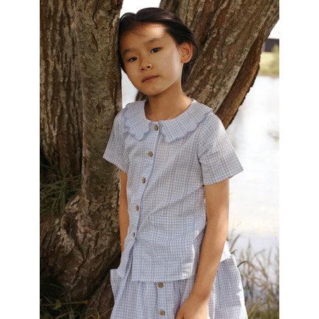 Lil'Atelier Nederdel HAZELLE - Zen Blue-Nederdele-Lil'Atelier-Ollifant.dk