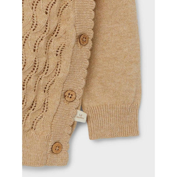 lil'atelier - NINA LS WRAP KNIT LIL - warm sand-Cardigan-Lil'Atelier-Ollifant.dk