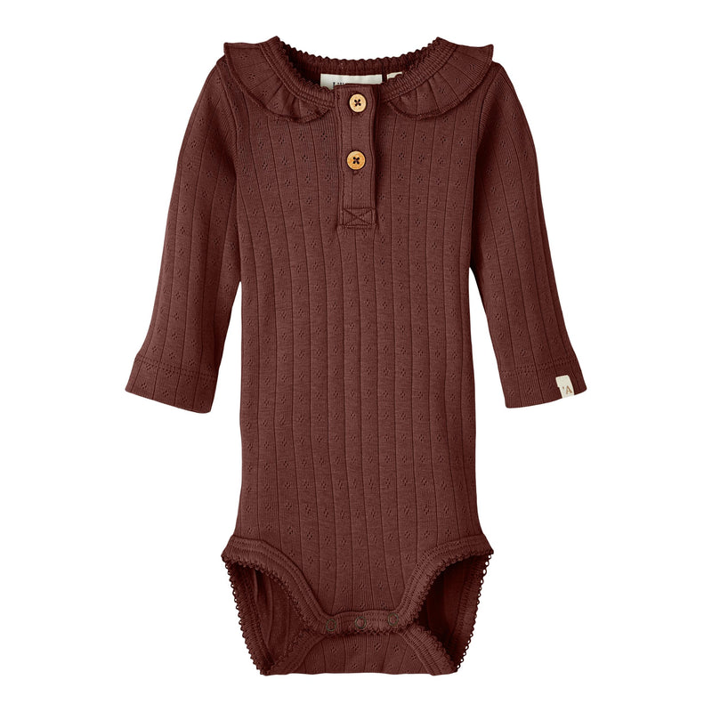 lil'atelier - RACHEL LS SLIM BODY HEA LIL - rum rasin-Body-Lil'Atelier-Ollifant.dk