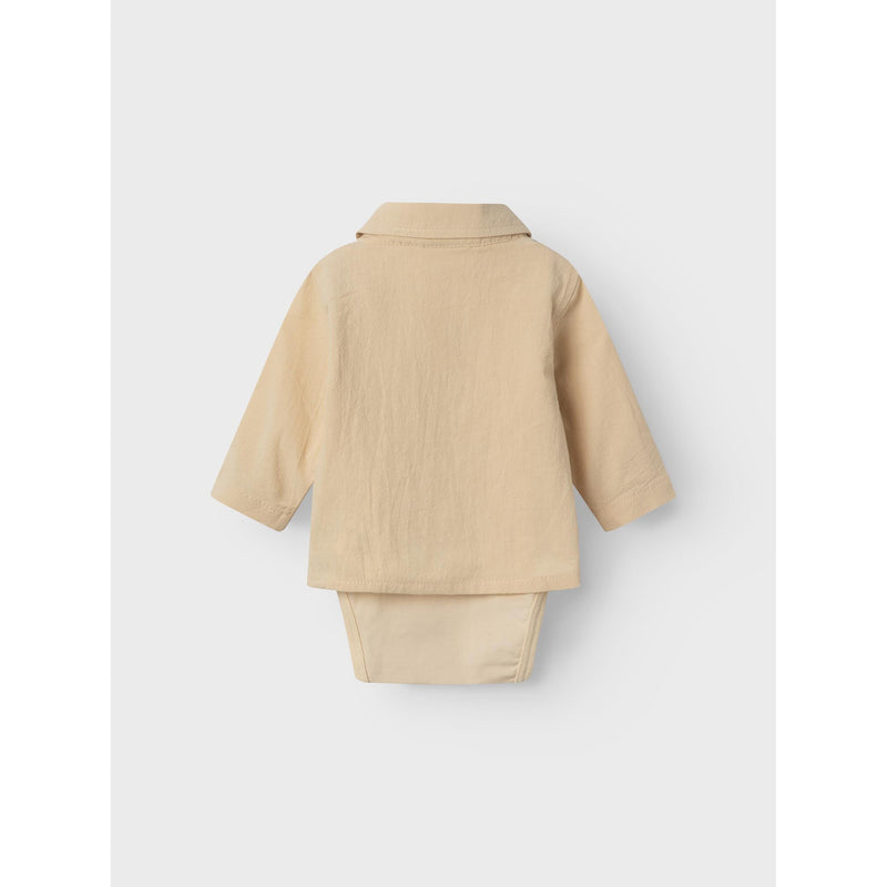 lil'atelier - RUBA LS BOXY BODY SHIRT LIL - wood ash-Body-Lil'Atelier-Ollifant.dk