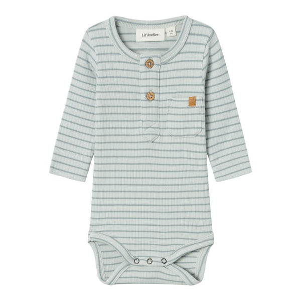 Lil'Atelier Slim Body GIO BON - Sky Grey Stripe-Body-Lil'Atelier-Ollifant.dk