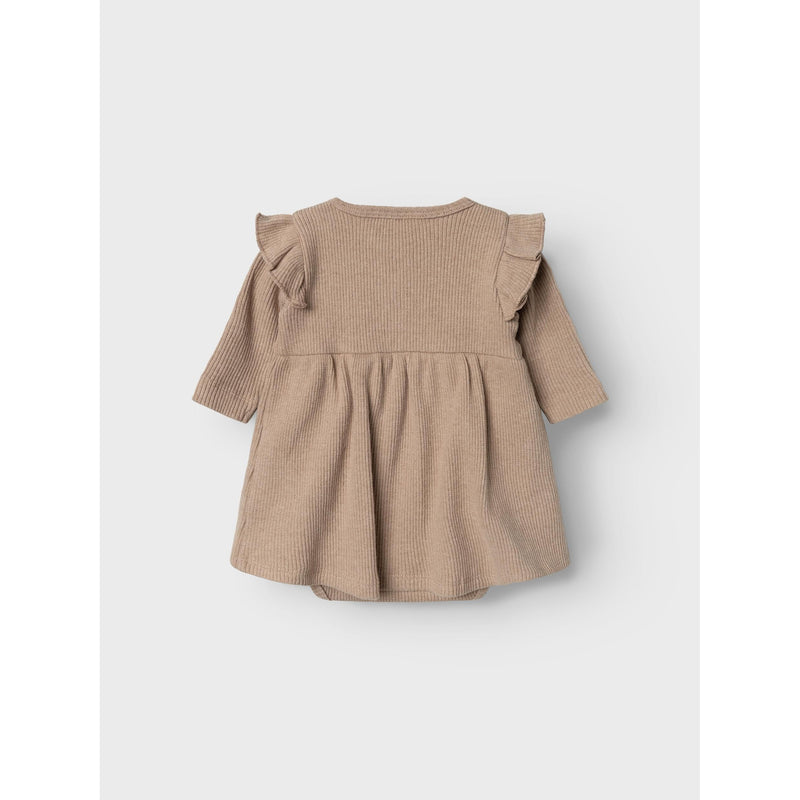 lil'atelier - SOPHIA LS BODY DRESS LIL - nougat-Kjole-Lil'Atelier-Ollifant.dk