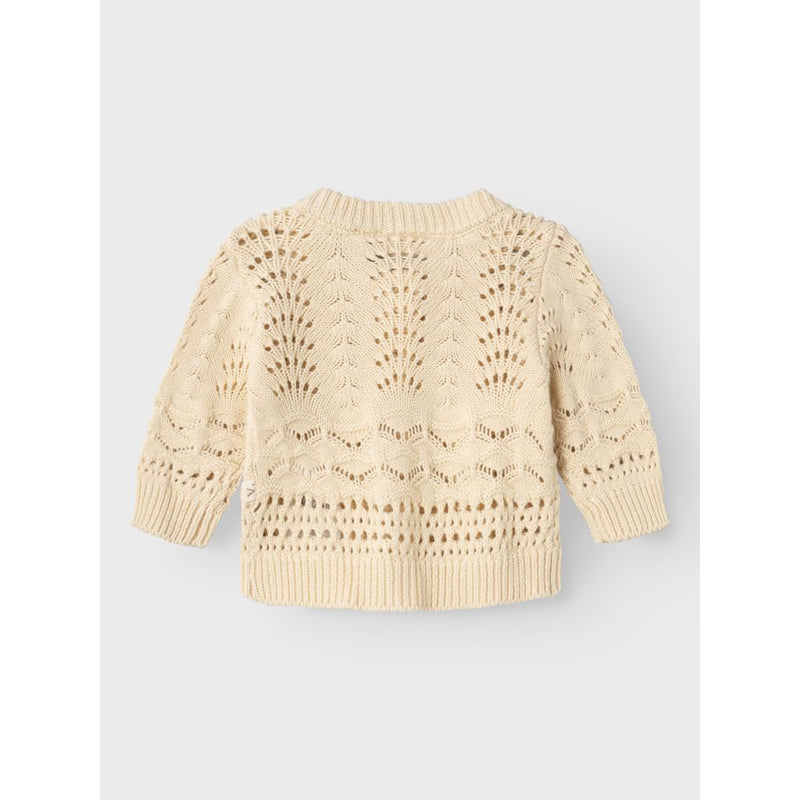 Lil'Atelier Strik cardigan LALE - Bleached Sand-Cardigan-Lil'Atelier-Ollifant.dk